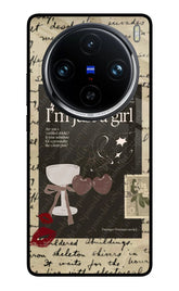 I am just a girl Vivo X100 Pro Glass Case